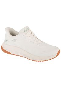 skechers - Buty sportowe Sneakersy damskie, Slip-Ins: Bobs Squad 4 - Staple Look. Kolor: biały. Sport: turystyka piesza #1