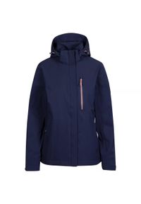 TRESPASS - Kurtka Wodoodporna Damska Katya DLX. Kolor: niebieski. Sport: turystyka piesza #1