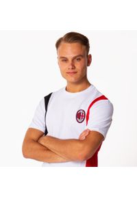 AC MILAN - Koszulka Minimalistyczna AC Milan. Kolor: biały