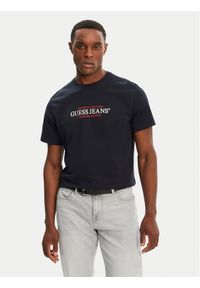 Guess Jeans T-Shirt M4YI42 K8FQ4 Granatowy Regular Fit. Kolor: niebieski. Materiał: bawełna #1