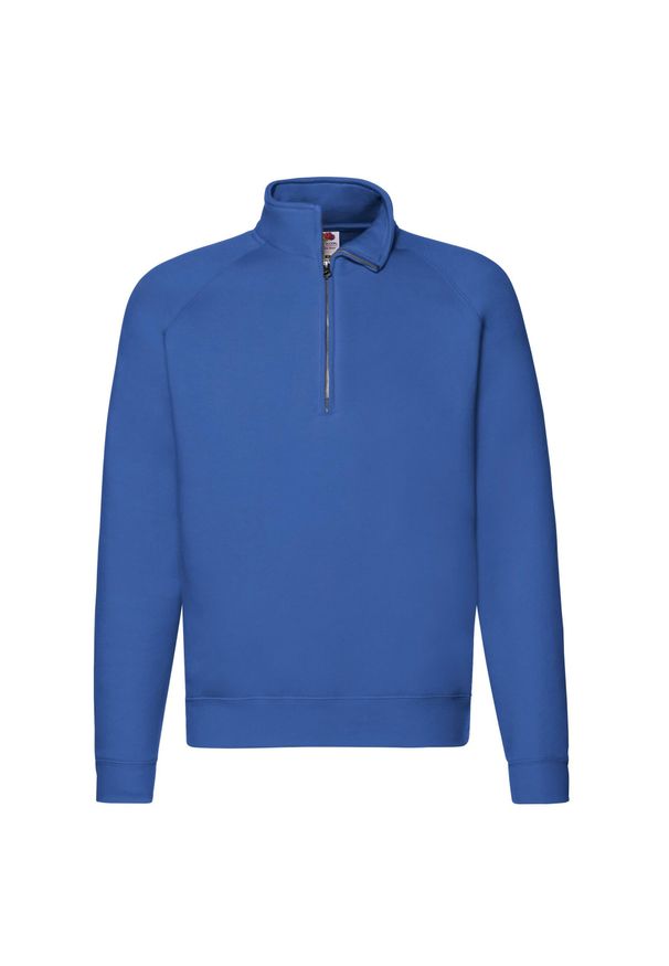 FRUIT OF THE LOOM - Bluza Unisex Premium Quarter Zip Raglan Dla Dorosłych. Kolor: niebieski. Długość rękawa: raglanowy rękaw