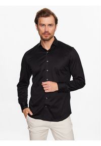 Baldessarini Koszula B3 11012/000/4915 Czarny Regular Fit. Kolor: czarny. Materiał: bawełna