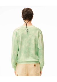 Kenzo - KENZO - Zielona bluza z efektem tie-dye. Kolor: zielony. Materiał: prążkowany. Długość rękawa: długi rękaw. Długość: długie