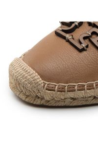 Tory Burch Espadryle Ines Espadrile 88767 Brązowy. Kolor: brązowy. Materiał: skóra