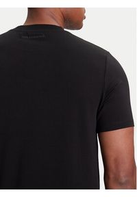 Karl Lagerfeld - KARL LAGERFELD T-Shirt 755038 553235 Czarny Regular Fit. Typ kołnierza: dekolt w karo. Kolor: czarny. Materiał: bawełna #4