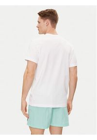 Calvin Klein Swimwear T-Shirt KM0KM00971 Biały Regular Fit. Kolor: biały. Materiał: bawełna