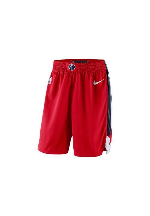 Spodnie koszykarskie męskie Nike Nba Washington Wizards. Kolor: czerwony. Długość: krótkie