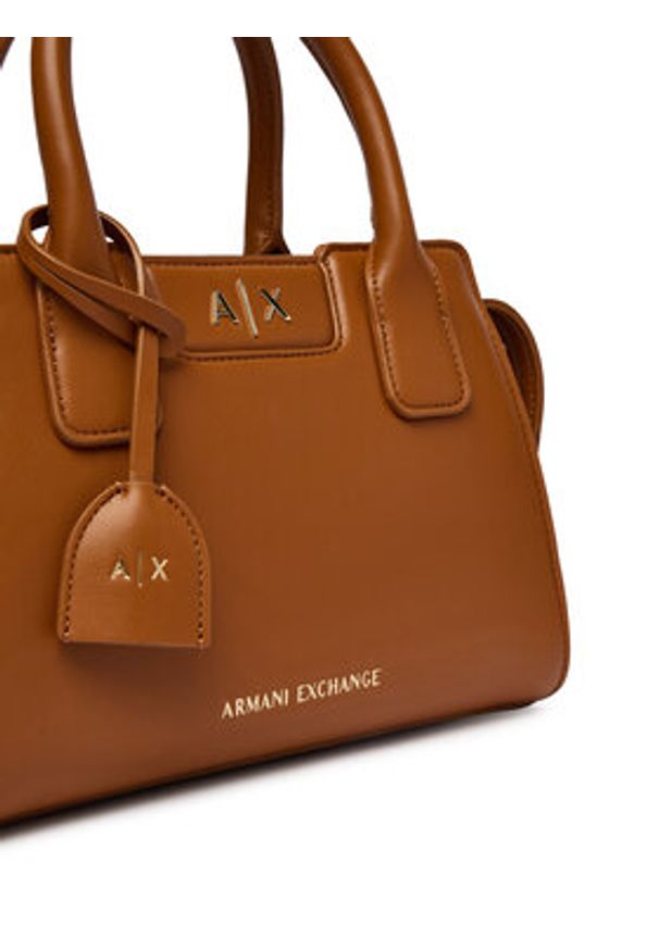 Armani Exchange Torebka XW002159 AF19892 U6123 Brązowy. Kolor: brązowy. Materiał: skórzane