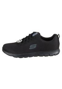 skechers - Buty do chodzenia damskie Skechers Ghenter Bronaught. Kolor: czarny. Materiał: guma, syntetyk, tkanina, materiał. Sport: turystyka piesza