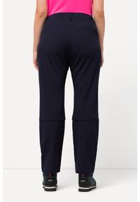 ULLA POPKEN - Damskie Spodnie z odpinanymi nogawkami regulacja długości szybkoschnące. Kolekcja: plus size. Kolor: niebieski. Materiał: elastan, poliamid, materiał. Sport: turystyka piesza