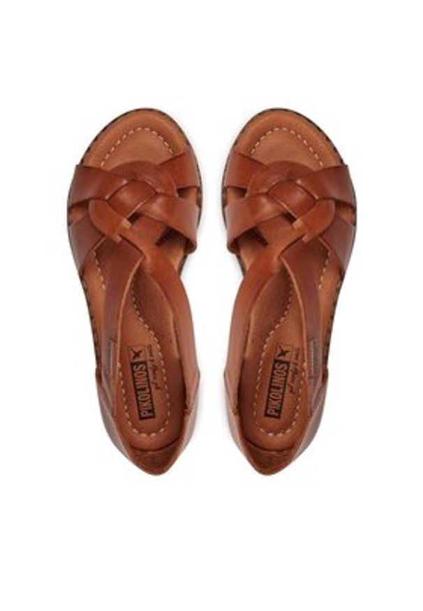 Pikolinos Sandały Algar W0X-0812 Brązowy. Kolor: brązowy. Materiał: skóra