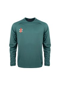 GRAY-NICOLLS - Dziecięcy dżersej z długim rękawem Gray-Nicolls Matrix V2. Kolor: zielony. Materiał: jersey. Długość rękawa: długi rękaw. Długość: długie #1