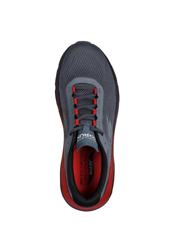 skechers - Adidasy Skechers Max Cushioning Arch, Mężczyźni. Kolor: szary. Materiał: materiał. Sport: fitness