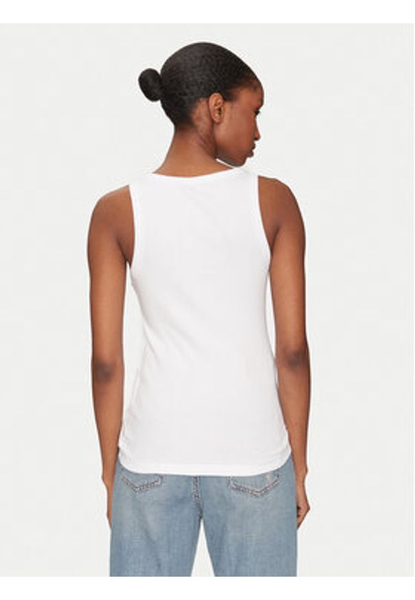 Marella Top Minorca1 2513941154 Biały Slim Fit. Kolor: biały. Materiał: bawełna