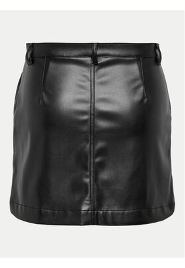 only - ONLY Spódnica z imitacji skóry Amazing 15331876 Czarny Slim Fit. Kolor: czarny. Materiał: skóra