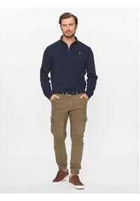 Polo Ralph Lauren Sweter 710812963003 Granatowy Regular Fit. Typ kołnierza: polo. Kolor: niebieski. Materiał: bawełna #2