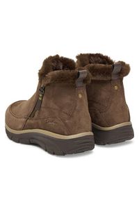 skechers - Skechers Botki Easy Going 167862/CHOC Brązowy. Kolor: brązowy. Materiał: zamsz, skóra #6