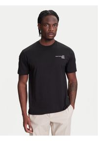 Lacoste T-Shirt TH9880 Czarny Classic Fit. Kolor: czarny. Materiał: bawełna