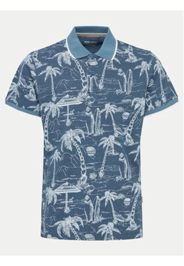 Blend Polo 20716905 Kolorowy Regular Fit. Typ kołnierza: polo. Materiał: bawełna. Wzór: kolorowy
