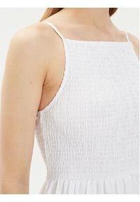 Brave Soul Sukienka letnia LDRW-659MIAWH Biały Straight Fit. Kolor: biały. Materiał: syntetyk. Sezon: lato #3