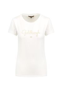 Goldbergh - T-shirt GOLDBERGH LUZ. Materiał: materiał, włókno, jersey, dresówka. Wzór: napisy