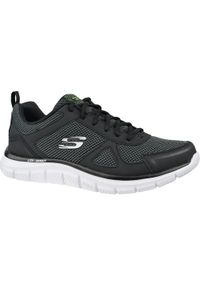 skechers - Buty Track Bucolo Rozmiar 46 Czarny - 52630-BKW. Kolor: czarny. Materiał: guma, tkanina. Sport: fitness