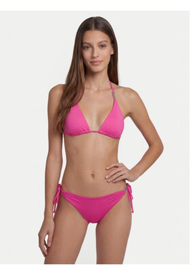 Guess Góra od bikini E6GJ30 MC040 Różowy. Kolor: różowy. Materiał: syntetyk