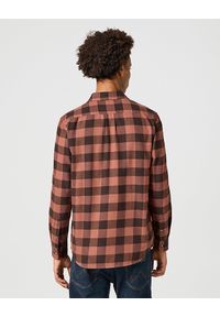 Wrangler - MĘSKA KOSZULA KRATA WRANGLER 1 PKT SHIRT ROOT BEER CHECK 112357381 #6