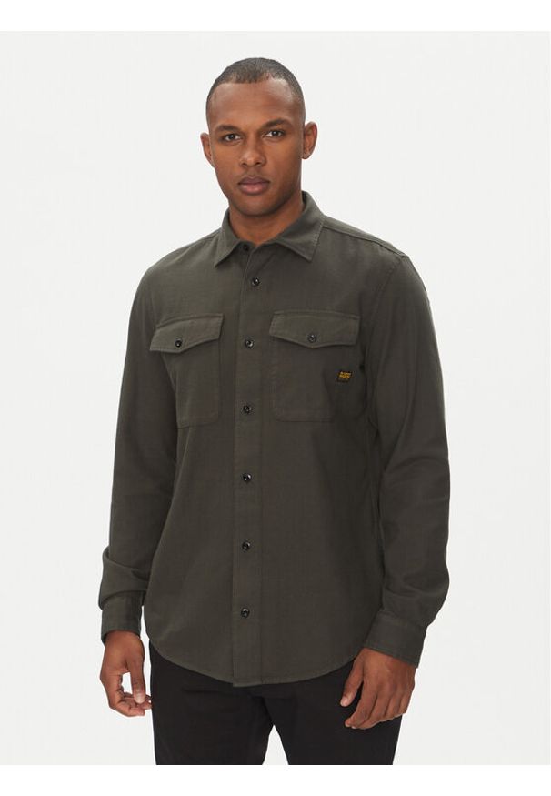 G-Star RAW - G-Star Raw Koszula Marine D24963-D454 Brązowy Slim Fit. Kolor: brązowy. Materiał: bawełna. Styl: marine