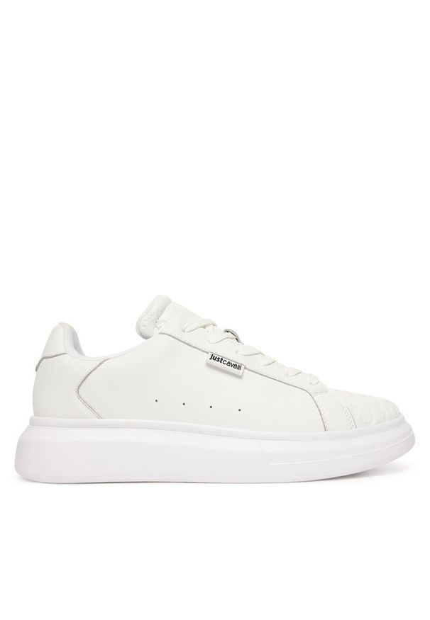 Sneakersy Just Cavalli. Kolor: biały