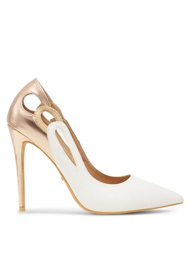 DeeZee Szpilki KL-92831-619 Biały. Kolor: biały. Materiał: skóra. Obcas: na szpilce