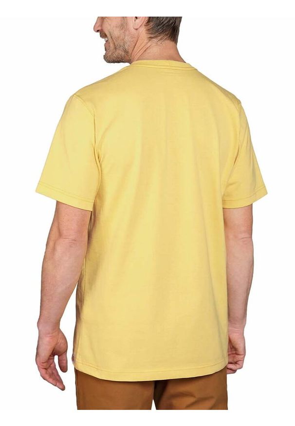 Koszulka męska T-shirt Carhartt Heavyweight. Kolor: żółty
