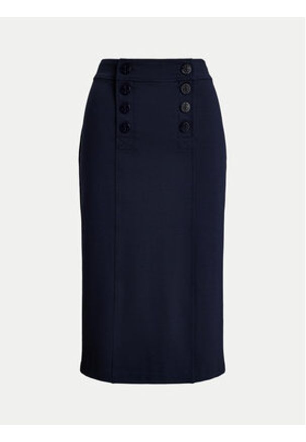 Lauren Ralph Lauren - LAUREN RALPH LAUREN Spódnica ołówkowa 200957618001 Granatowy Regular Fit. Kolor: niebieski. Materiał: wiskoza