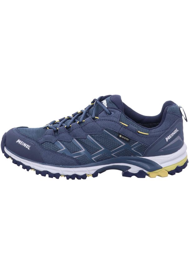 MEINDL - Buty turystyczne męskie Meindl Caribe z membraną Gore-Tex. Kolor: niebieski. Technologia: Gore-Tex. Sport: turystyka piesza