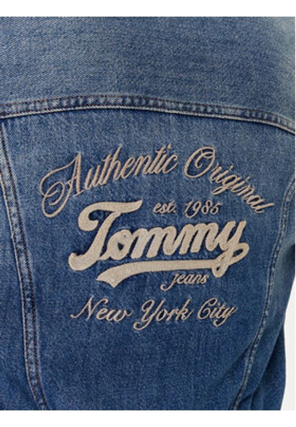 Tommy Jeans Kurtka jeansowa DW0DW21061 Granatowy Regular Fit. Kolor: niebieski. Materiał: bawełna