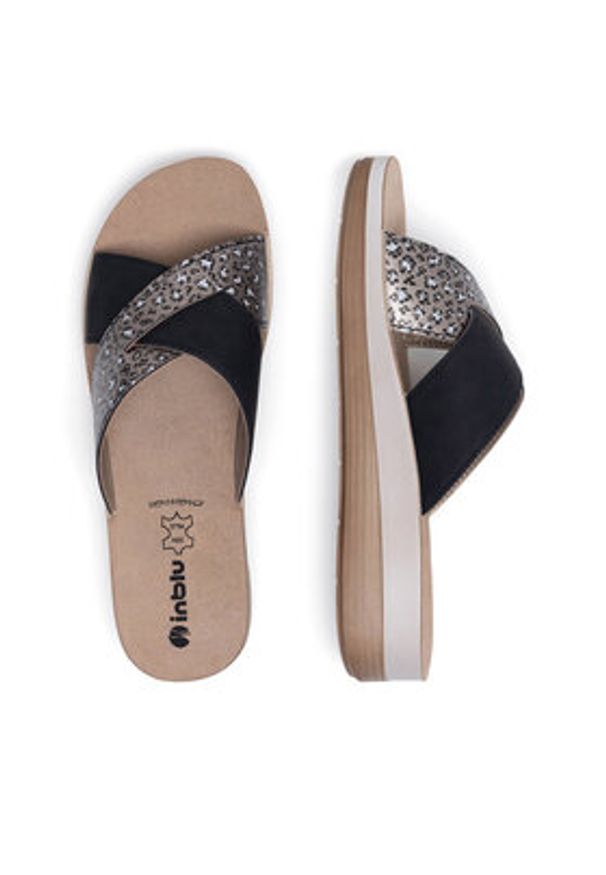 Inblu Klapki FT000013 Czarny. Kolor: czarny. Materiał: syntetyk