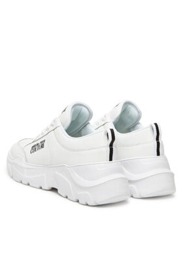 Versace Jeans Couture Sneakersy 78YA3SC1 Biały. Kolor: biały. Materiał: skóra