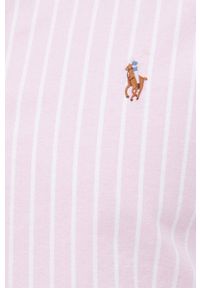 Polo Ralph Lauren Koszula bawełniana męska kolor różowy slim z kołnierzykiem button-down. Typ kołnierza: button down, polo. Kolor: różowy. Materiał: bawełna. Długość: długie #4