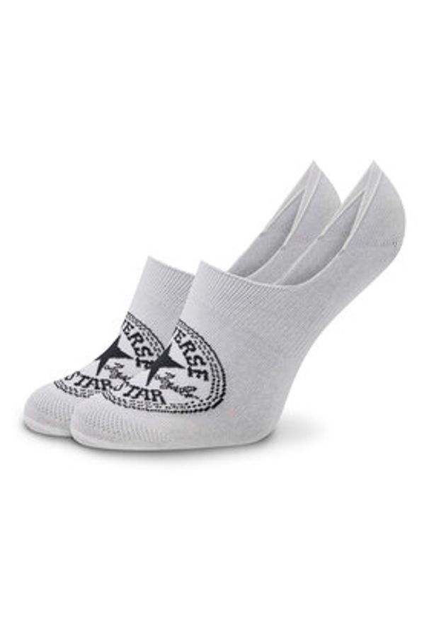 Converse Zestaw 2 par stopek unisex E1138W-2010 Biały. Kolor: biały. Materiał: bawełna, materiał
