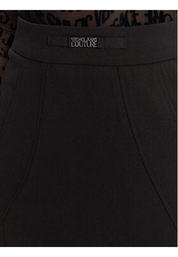 Versace Jeans Couture Spódnica ołówkowa 79HAE807 J0092 Czarny Slim Fit. Kolor: czarny. Materiał: wiskoza, syntetyk