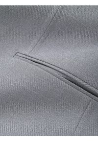 Ombre Clothing - Marynarka męska elegancka z dekoracyjnymi guzikami na mankietach - szara V2. Kolor: szary. Materiał: poliester. Styl: elegancki #3