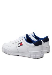 Tommy Jeans Sneakersy Retro Leather Cupsole EM0EM01068 Biały. Kolor: biały. Materiał: skóra