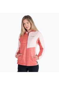 columbia - Kurtka puchowa damska Columbia Platinum Peak Hooded. Kolor: pomarańczowy. Materiał: puch. Sport: turystyka piesza