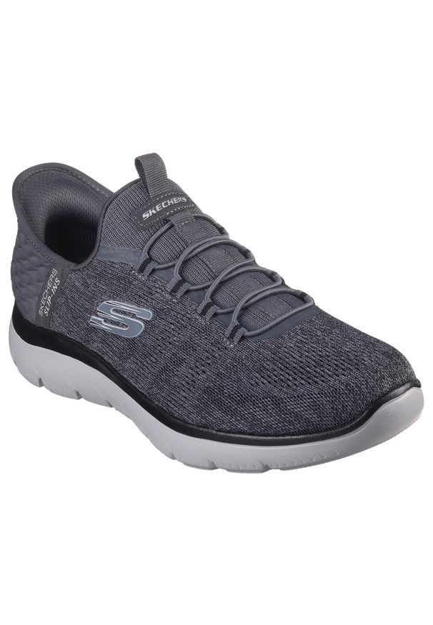 skechers - Buty sportowe Sneakersy męskie, Skechers Slip-Ins: Summits - Key Pace. Kolor: wielokolorowy, czarny, szary. Sport: turystyka piesza