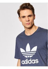 Adidas - adidas T-Shirt adicolor Classics Trefoil HE9512 Granatowy Regular Fit. Kolor: niebieski. Materiał: bawełna #5