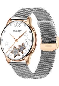 Smartwatch damski Rubicon -Asturia - AMOLED rozmowy BT tętno SpO IP67 złoty. Rodzaj zegarka: smartwatch. Kolor: złoty