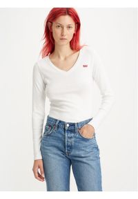 Levi's® T-Shirt Baby Tee A48910001 Biały Slim Fit. Kolor: biały. Materiał: bawełna #1