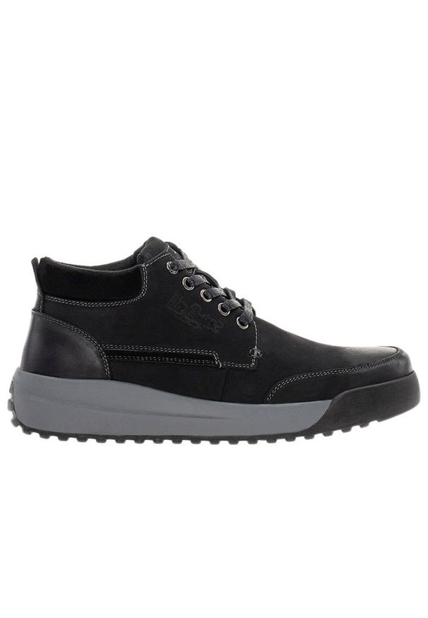 Buty Lee Cooper LCJ-23-33-3012M - czarne. Zapięcie: sznurówki. Kolor: czarny. Materiał: nubuk, skóra, guma. Szerokość cholewki: normalna