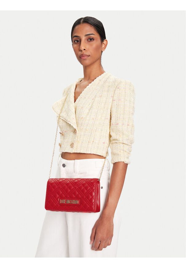 Love Moschino - LOVE MOSCHINO Torebka JC4079PP0NLA0500 Czerwony. Kolor: czerwony. Materiał: skórzane