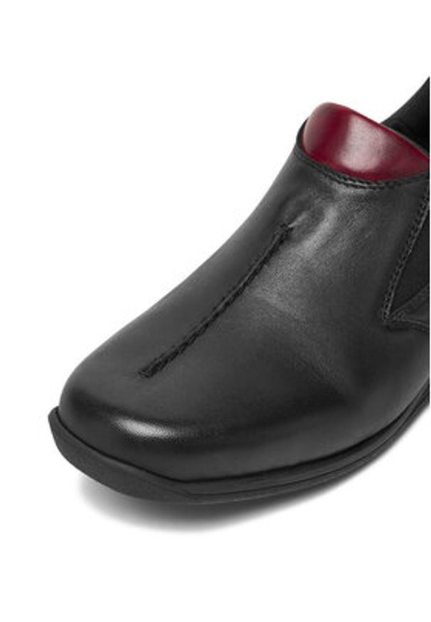 Rieker Półbuty 47253-00 Czarny. Kolor: czarny. Materiał: skóra